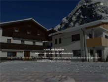 Tablet Screenshot of bergheim-pitztal.at
